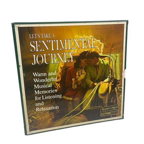 Vintage 1970 Reader's Digest Lets Take A Sentimental Journey 9 Vinyl Record Set - Picture 1 of 4